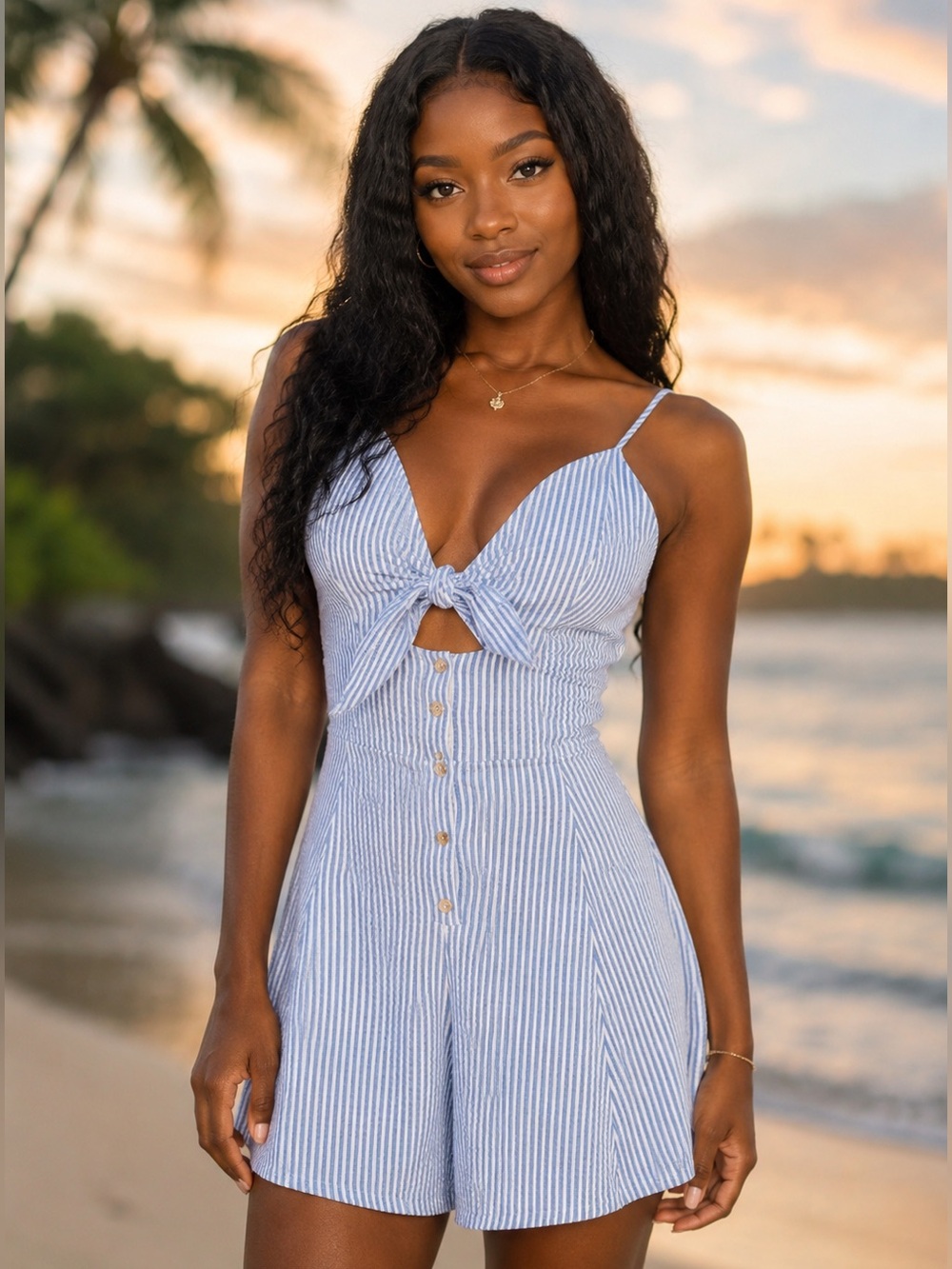 NWT Bishop + Young Gabrielle button front romper small